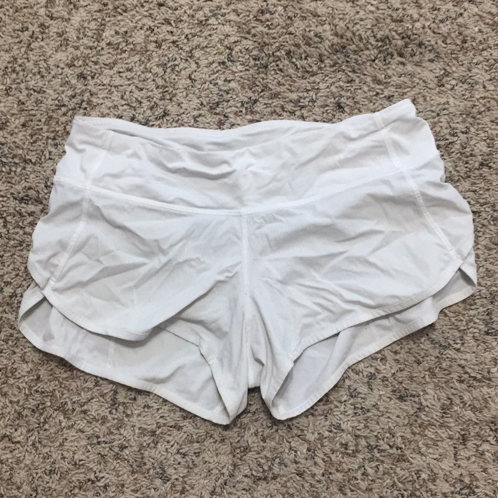 White lulu shorts!!